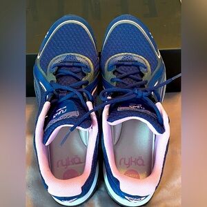 Ryka Sky Walk Woman’s US size 9 in Navy/Pink with memory care for extra comfort